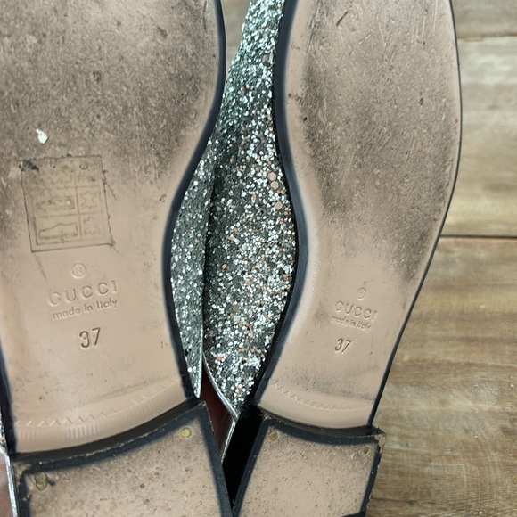 GUCCI Glitter Mules w/ Dustbag - Picture 8 of 12